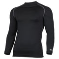 Black - Side - Rhino Mens Thermal Underwear Long Sleeve Base Layer Vest Top