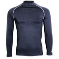 Navy Heather - Front - Rhino Mens Thermal Underwear Long Sleeve Base Layer Vest Top