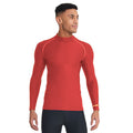Red - Back - Rhino Mens Thermal Underwear Long Sleeve Base Layer Vest Top