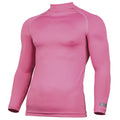 Pink - Front - Rhino Mens Thermal Underwear Long Sleeve Base Layer Vest Top