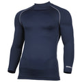 Navy - Front - Rhino Mens Thermal Underwear Long Sleeve Base Layer Vest Top
