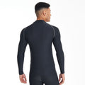 Navy - Lifestyle - Rhino Mens Thermal Underwear Long Sleeve Base Layer Vest Top