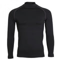 Black - Front - Rhino Mens Thermal Underwear Long Sleeve Base Layer Vest Top