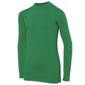 Green - Front - Rhino Childrens Boys Long Sleeve Thermal Underwear Base Layer Vest Top