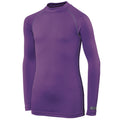 Purple - Front - Rhino Childrens Boys Long Sleeve Thermal Underwear Base Layer Vest Top