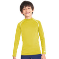 Fluorescent Yellow - Back - Rhino Childrens Boys Long Sleeve Thermal Underwear Base Layer Vest Top