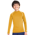 Yellow - Back - Rhino Childrens Boys Long Sleeve Thermal Underwear Base Layer Vest Top