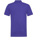 Purple - Back - RTY Workwear Mens Pique Knit Heavyweight Polo Shirt (S-10XL) - Extra Large Sizes