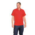 Red - Back - RTY Workwear Mens Pique Knit Heavyweight Polo Shirt (S-10XL) - Extra Large Sizes