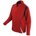 Red-Black-White - Front - Spiro Unisex Sports Trial Performance Training Top