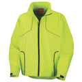 Neon Lime - Front - Spiro Mens Sports Crosslite Trail & Track Jacket (Waterproof, Windproof & Breathable)