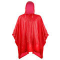 Red - Front - Splashmacs Unisex Adults Plastic Poncho - Rain Mac