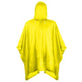 Yellow - Front - Splashmacs Unisex Adults Plastic Poncho - Rain Mac