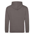 Steel Grey - Back - Awdis Unisex College Hooded Sweatshirt - Hoodie