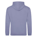 True Violet - Back - Awdis Unisex College Hooded Sweatshirt - Hoodie