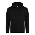 Deep Black - Front - Awdis Unisex College Hooded Sweatshirt - Hoodie
