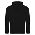 Deep Black - Back - Awdis Unisex College Hooded Sweatshirt - Hoodie