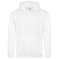Arctic White - Front - Awdis Unisex College Hooded Sweatshirt - Hoodie