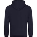 New French Navy - Back - Awdis Unisex College Hooded Sweatshirt - Hoodie