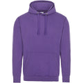 Purple - Front - Awdis Unisex College Hooded Sweatshirt - Hoodie