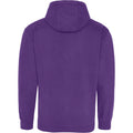 Purple - Back - Awdis Unisex College Hooded Sweatshirt - Hoodie