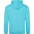 Turquoise Surf - Back - Awdis Unisex College Hooded Sweatshirt - Hoodie
