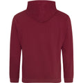 Burgundy - Back - Awdis Unisex College Hooded Sweatshirt - Hoodie