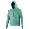 Moss Green - Front - Awdis Unisex College Hooded Sweatshirt - Hoodie