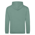 Moss Green - Back - Awdis Unisex College Hooded Sweatshirt - Hoodie