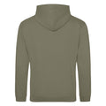 Olive Green - Back - Awdis Unisex College Hooded Sweatshirt - Hoodie