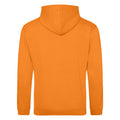 Orange Crush - Back - Awdis Unisex College Hooded Sweatshirt - Hoodie