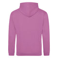 Pinky Purple - Back - Awdis Unisex College Hooded Sweatshirt - Hoodie