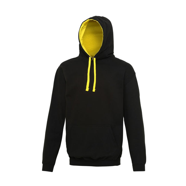 Oxford Navy- Sun Yellow - Lifestyle - Awdis Varsity Hooded Sweatshirt - Hoodie
