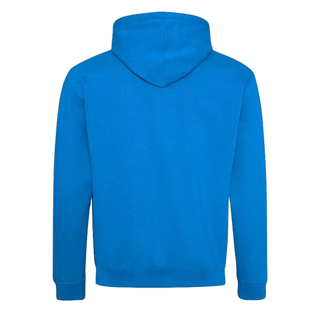 Royal Blue-Arctic White - Back - Awdis Varsity Hooded Sweatshirt - Hoodie