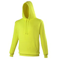 Electric Yellow - Front - Awdis Unisex Electric Hooded Sweatshirt - Hoodie