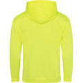 Electric Yellow - Back - Awdis Unisex Electric Hooded Sweatshirt - Hoodie