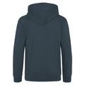 New French Navy - Back - Awdis Kids Unisex Hooded Sweatshirt - Hoodie - Schoolwear