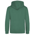 Bottle Green - Back - Awdis Kids Unisex Hooded Sweatshirt - Hoodie - Schoolwear