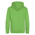Lime Green - Back - Awdis Kids Unisex Hooded Sweatshirt - Hoodie - Schoolwear