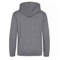 Charcoal - Back - Awdis Kids Unisex Hooded Sweatshirt - Hoodie - Schoolwear