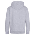 Heather Grey - Back - Awdis Kids Unisex Hooded Sweatshirt - Hoodie - Schoolwear