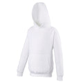Arctic White - Front - Awdis Kids Unisex Hooded Sweatshirt - Hoodie - Schoolwear