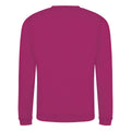 Pink Heather - Back - Awdis Mens Heather Lightweight Crew Neck Sweatshirt