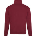 Burgundy - Back - Awdis Mens Plain Sophomore ¼ Zip Sweatshirt