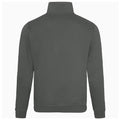 Charcoal - Back - Awdis Mens Plain Sophomore ¼ Zip Sweatshirt