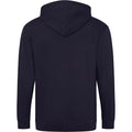 New French Navy - Back - Awdis Plain Mens Hooded Full Zip Hoodie - Zoodie