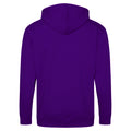 Purple - Back - Awdis Plain Mens Hooded Full Zip Hoodie - Zoodie