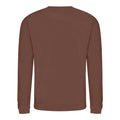 Chocolate Fudge Brownie - Back - AWDis Just Hoods AWDis Unisex Crew Neck Plain Sweatshirt (280 GSM)