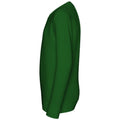 Bottle Green - Side - AWDis Just Hoods AWDis Unisex Crew Neck Plain Sweatshirt (280 GSM)