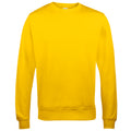 Gold - Front - AWDis Just Hoods AWDis Unisex Crew Neck Plain Sweatshirt (280 GSM)
